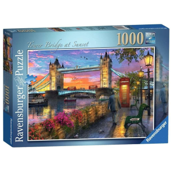 Puzzle 1000 Tower Bridge o zachodzie słońca